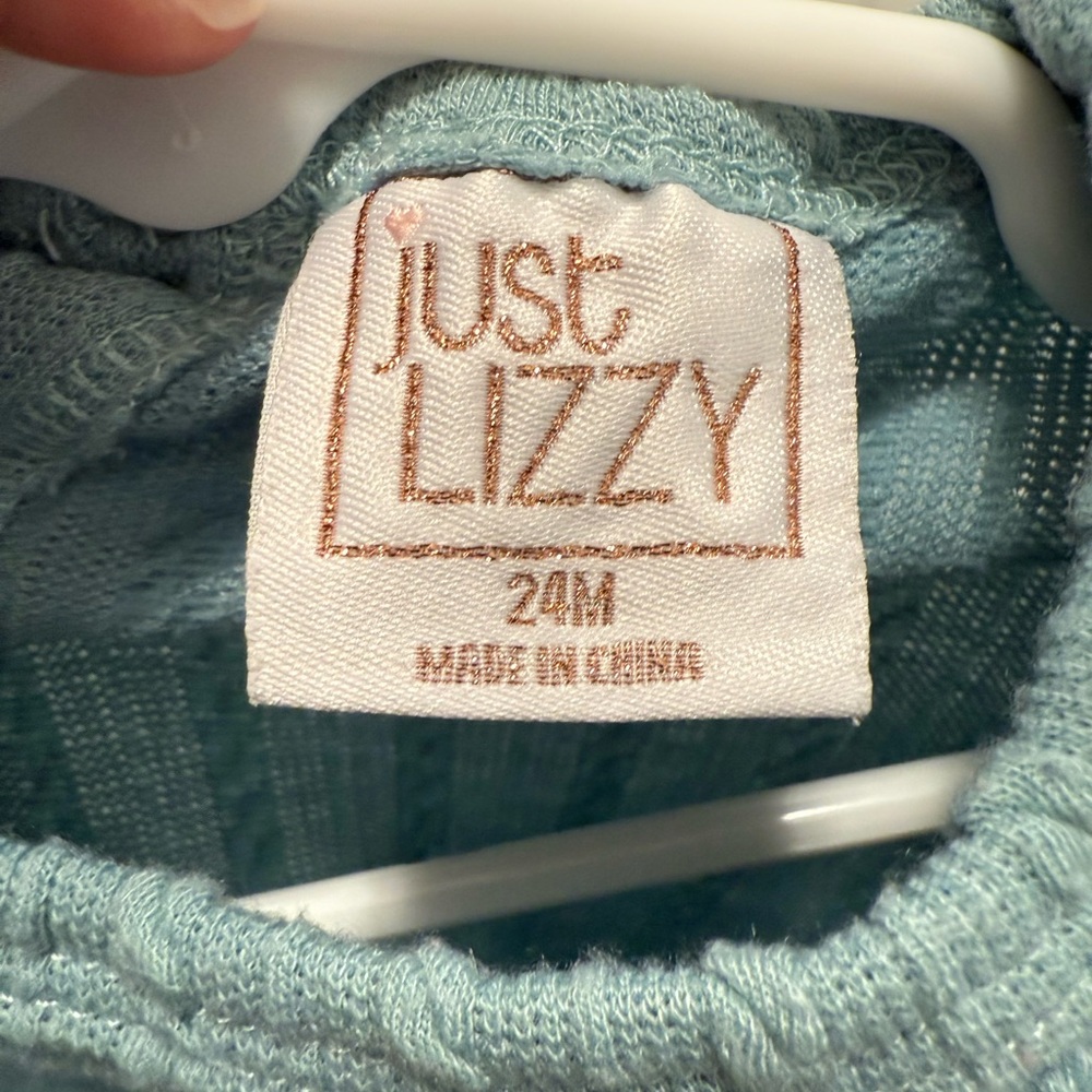 Just Lizzy Ruffled Blue Sweater - Picture 7 of 9